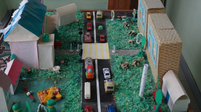 Макет " Безопасный маршрут в детский сад "